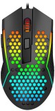 Redragon M987P-K Reaping Elite, 16000 DPI, RGB világítás, USB, Optikai, Gaming, Fekete, Vezetékes egér