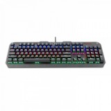 Redragon Varuna RGB Brown Switches magyar mechanikus fekete gamer billentyűzet