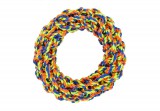 Reedog přetahovadlo kruh žlutý, pletená hračka pro psy, 19 cm