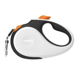 Reedog Senza Premium automata szalagos póráz L  50 kg / 5m / fehér+narancssárga