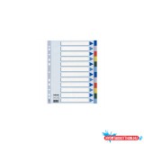 Regiszter mûanyag A4, 20 részes Esselte