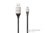 Remax Disco microUSB adat-és töltőkábel, ezüst, 1m