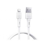 REMAX LEYA adatkábel (USB - lightning, 2.4A, gyorstöltő, 100cm) FEHÉR