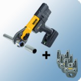 REMS Mini-Press 22V ACC Basic-Pack Li-Ion akkumulátoros présgép univerzális + ajándék 3 db V-s préspofa