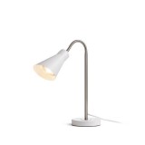 Rendl Light ANIKA asztali lámpa matt fehér matt nikkel 230V E27 40W