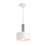 Rendl Light GIULIA 20 függő lámpa fehér króm 230V E27 40W