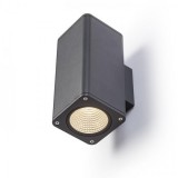 Rendl Light MIZZI SQ II fali lámpa antracitszürke 230V LED 2x12W 46° IP54 3000K