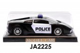 Rendőrautó, lendker., ''Lamborghini'' szerű 26x10 cm