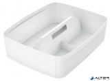Rendszerező tálca, fogantyúval, nagy, LEITZ "MyBox", fehér