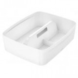 Rendszerező tálca, fogantyúval, nagy, LEITZ "MyBox", fehér