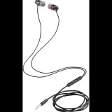 Renkforce RF-IE-JH01 In Ear headset Vezetékes Fekete Távirányító Telefon (RF-6443176) (RF-6443176)
