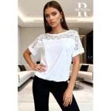 RENSIX fehér csipkés bő felső