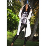 RENSIX fehér kapucnis kardigán