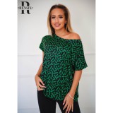 RENSIX fekete zöld írásos bő felső  -40%