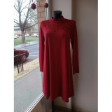 RENSIX piros csipkebetétes bő ruha