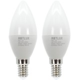 Retlux REL 24 E14 2x 5W C37 WW LED izzó (REL 24) - LED-es égők