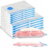 Retoo 10 db-os nagyméretű vákuumos tárolózsák szett, 70 x 100, és 50 x 60 cm