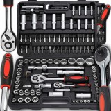 Retoo 108 részes krova racsnis dugókulcs készlet, Cr-V