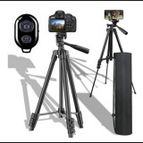 Retoo Állítható okostelefon állvány távirányítóval, 100 cm, RT