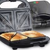 Retoo Dupla Szendvicssütő kerámia tapadásmentes bevonattal 750 W, fekete