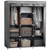 Retoo EasyUP Nagyméretű Mobil gardróbszekrény, 175 x 130 x 45 cm, RT