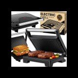 Retoo Elektromos, tapadásmentes kontakt grill szendvicssütő és Panini sütő, 750 W, RT