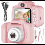 Retoo Játék Digitális fényképezőgép gyerekeknek játékok kamerával, rózsaszín, E225