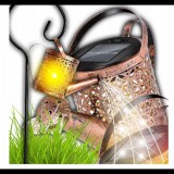 Retoo LED-es napelemes fényfüzér, öntözőkanna forma, 80 cm, 1 db