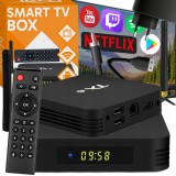 Retoo Multimédia Smart-Okos TV box Android9, 4/32 GB H6 4x1,5 GHz,+ Távirányító, LAN- TX6