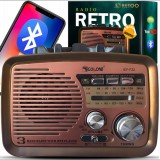 Retoo Retro konyhai mobil rádió FM/AM/bluetooth/USB-s, akkumulátoros, E972