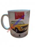 Retro autós (sárga Lada) bögre