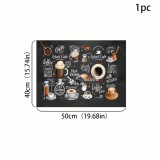 Retro kávémintás alátét