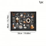 Retro kávémintás alátét