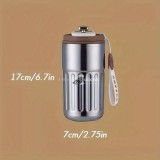 Retro Termosz Rozsdamentes Acél Szivárgásmentes Fedéllel