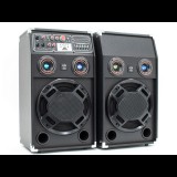 ReVoLuTioN DPX-10BT-LED (v.3) 2x600W (10") aktív karaoke hangfal szett (MP3 + Bluetooth)