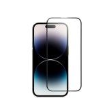 Rexdigital Apple iPhone 14 Pro 5D FEKETE TELJES KÉPERNYŐS FULL SCREEN HAJLÍTOTT tempered glass kijelzőfólia kijelzővédő védőfólia karcálló kijelzős