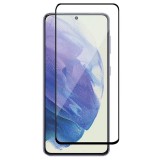Rexdigital Samsung Galaxy S21 FE karcálló edzett üveg TELJES KIJELZŐS Tempered Glass kijelzőfólia kijelzővédő fólia kijelző védőfólia eddzett SM-G990 fekete keretes