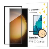 Rexdigital Samsung Galaxy S24 Ultra karcálló edzett üveg hajlított fekete keretes Tempered Glass kijelzőfólia kijelzővédő fólia kijelző védőfólia edzett SM-S928