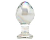 Rimba Zelda - kúpos, anál üveg plug (átlátszó)