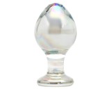 Rimba Zelda - kúpos, anál üveg plug (átlátszó)