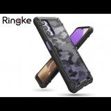 Ringke Fusion X Samsung A326B Galaxy A32 5G ütésálló tok fekete-terepmintás (FN0122) (FN0122) - Telefontok