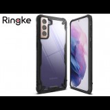 Ringke Fusion X Samsung G996F Galaxy S21+ ütésálló tok black átlátszó-fekete (FN0065) (FN0065) - Telefontok