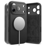 RINGKE szilikon mágneses MagSafe tok iPhone 17 Pro Max készülékhez fekete