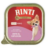 Rinti Gold Mini Adult kacsa- és csirkehúsos konzerv 100 g