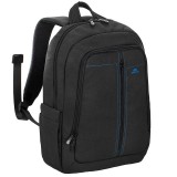 RivaCase 7560 Aspen Laptop Canvas Backpack 15,6" Black (4260403570043) - Notebook Hátizsák