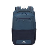 RivaCase 7767 Steel Laptop backpack 15,6" Blue/Aquamarine (4260403574713) - Notebook Hátizsák