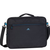 RivaCase 8087 Regent Clamshell Laptop bag 16" Black (4260403573365) - Notebook Táska