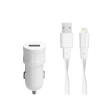 RivaCase RivaPower VA4215 WD2 EN car charger (1xUSB/1A) with MFi Lightning cable White 4260403572702
