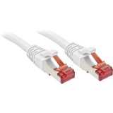 RJ45 Hálózat Csatlakozókábel CAT 6 S/FTP 10.00 m Fehér Védővel LINDY (47798)