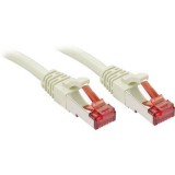 RJ45 Hálózat Csatlakozókábel CAT 6 S/FTP 3.00 m Szürke Védővel LINDY (47705)